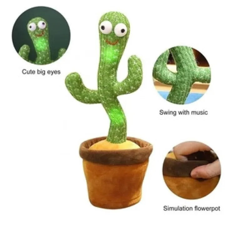 Dancing Cactus Toy – Rechargeable & Interactive Fun