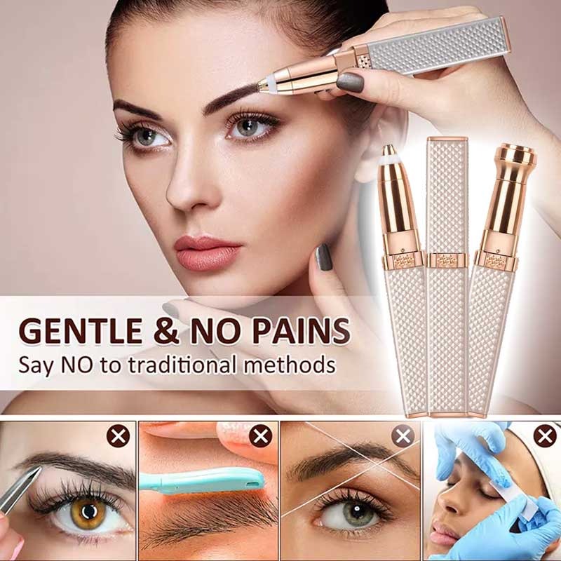 2-in-1 Flawless Hair Remover & Eyebrow Trimmer | Smooth Skin